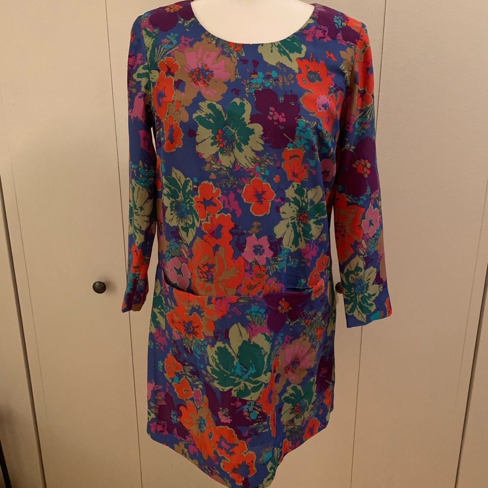 J.Crew Factory Floral Shift Dress (Size 0)